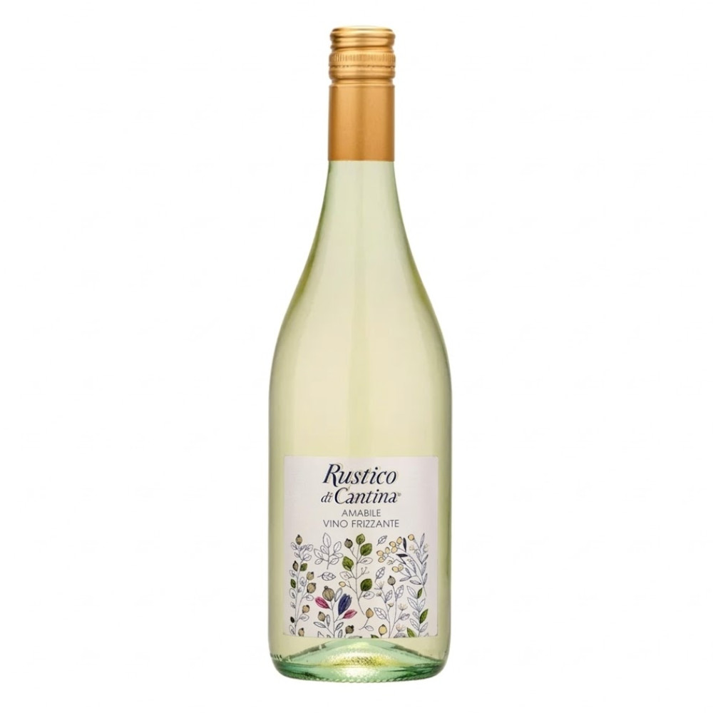 Wino Musujące Arione Rustico Amabile Frizzante Bianco 9,5% białe półsłodkie 750 ml