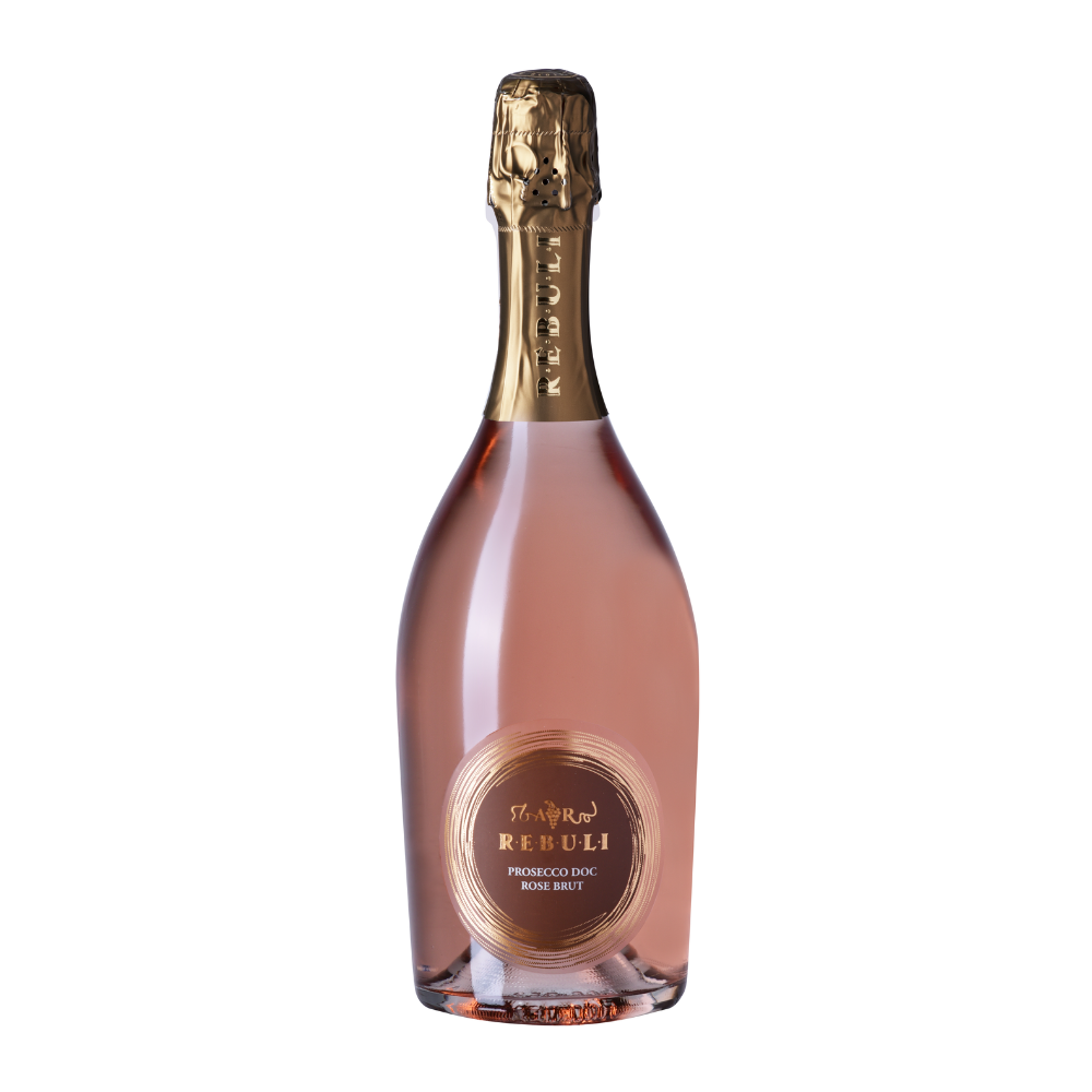 Wino musujące Rebuli Prosecco Brut Rose Millesimato 11,5% różowe wytrawne 750 ml