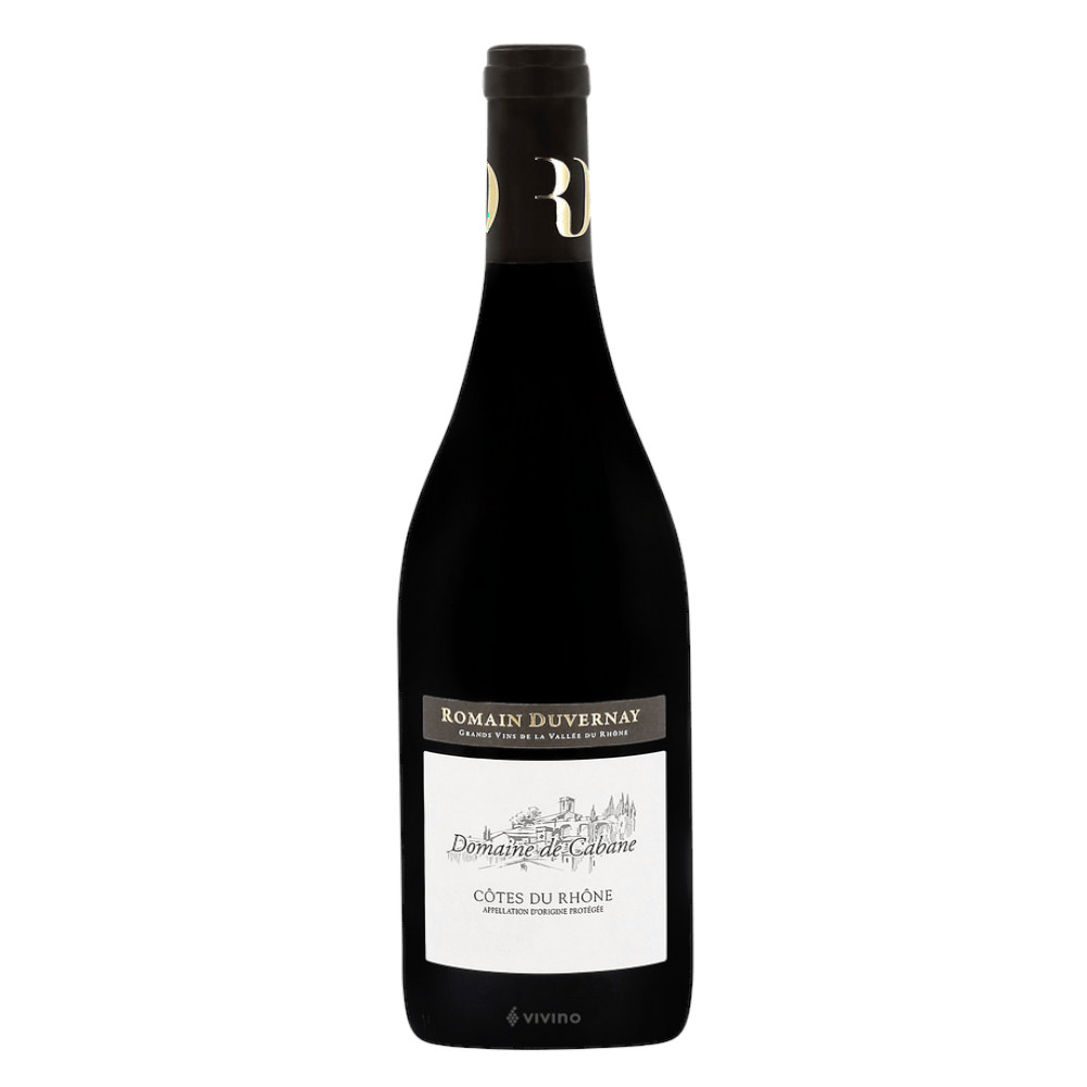 Wino Romain Duvernay Domaine de Cabane Cotes du Rhone Rouge 15% czerwone wytrawne 750 ml