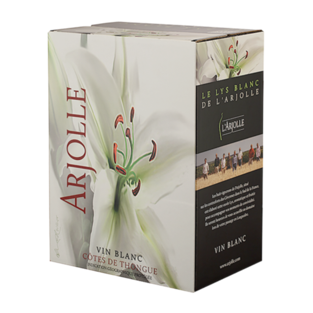 Wino L' Arjolle Blanc 12,5% białe wytrawne 5000 ml BIB